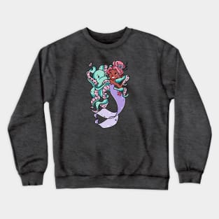 Octopus and Mermaid Crewneck Sweatshirt